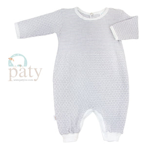 Solid Color Paty Knit Romper with Key-Hole Back #266LS