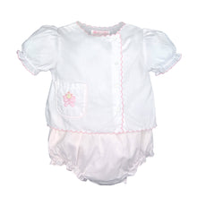 Load image into Gallery viewer, Shadow Stitch Bow Diaper Set
