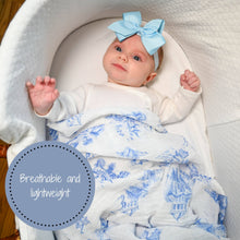 Load image into Gallery viewer, Chinoiserie Baby Swaddle Blanket
