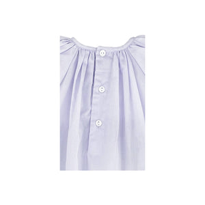 Daygown with Raglan Sleeves and Embroidered Hem