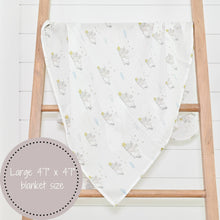 Load image into Gallery viewer, SomeBunny Loves You Baby Easter Swaddle Blanket
