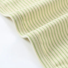 Load image into Gallery viewer, Meadow Mist Stripe Kimono Pajamas &amp; Hat
