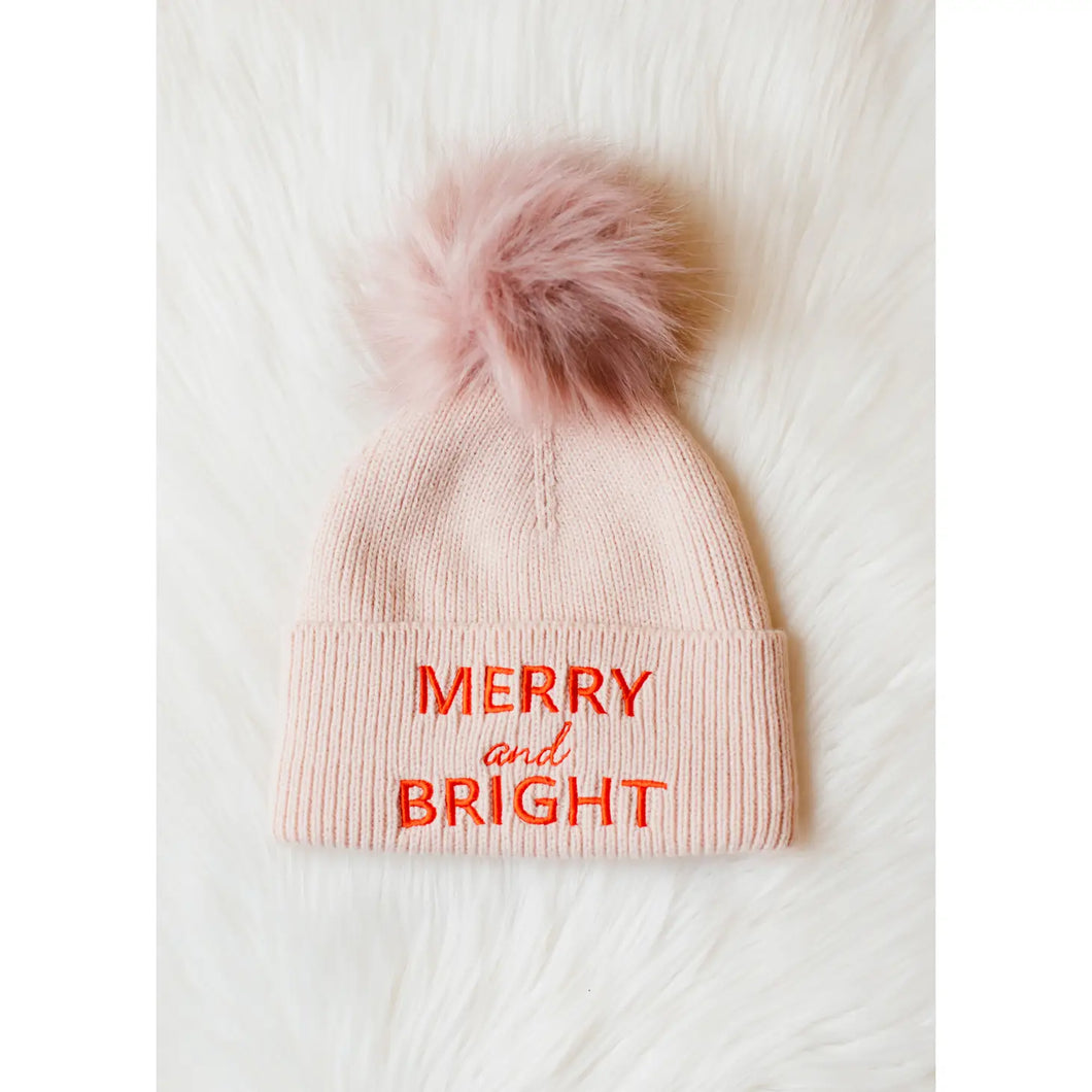Blush Merry & Bright Pom Pom Hat 520