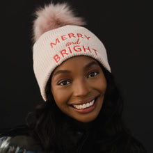 Load image into Gallery viewer, Blush Merry &amp; Bright Pom Pom Hat 520
