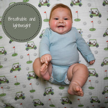 Load image into Gallery viewer, Golf A Round Baby Swaddle Blanket
