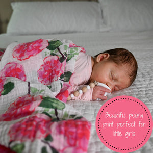 Live Life in Full Bloom Baby Swaddle Blanket