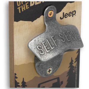 Jeep Off the Beaten Path Wooden Wall Bottle Opener