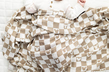 Load image into Gallery viewer, Checkered Mouse Muslin Blanket
