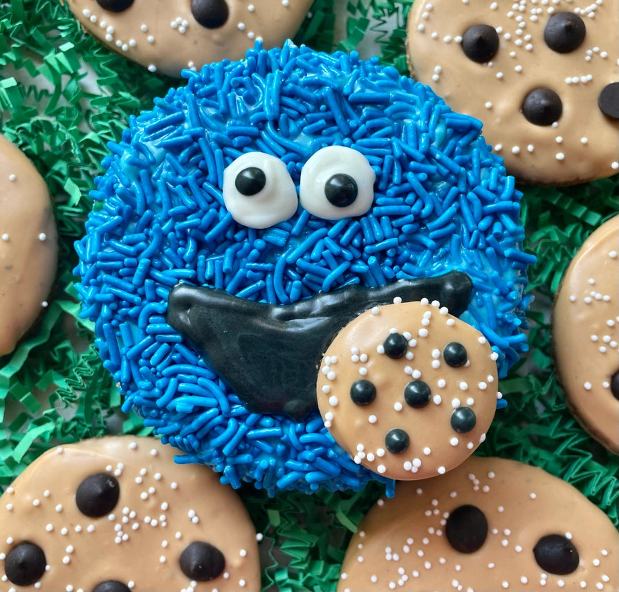 Cookie Monster Cake Dog Treat