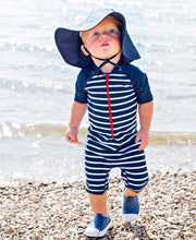Load image into Gallery viewer, Navy Sun Protective Hat
