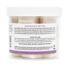 Load image into Gallery viewer, Lavender Natural Exfoliating Sugar Cubes
