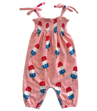 Load image into Gallery viewer, Popsicle Pink / Organic Smocked Jumpsuit (Baby - Kids)
