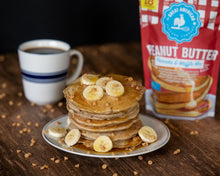 Load image into Gallery viewer, Peanut Butter Gourmet Pancake &amp; Waffle Mix

