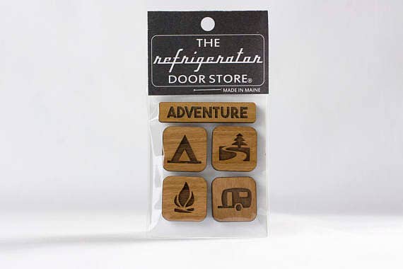 Adventure Wood Magnet Set