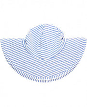 Load image into Gallery viewer, Periwinkle Blue Seersucker Swim Hat
