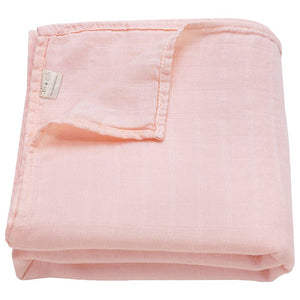 Muslin Swaddle Blanket (Soft Pink)