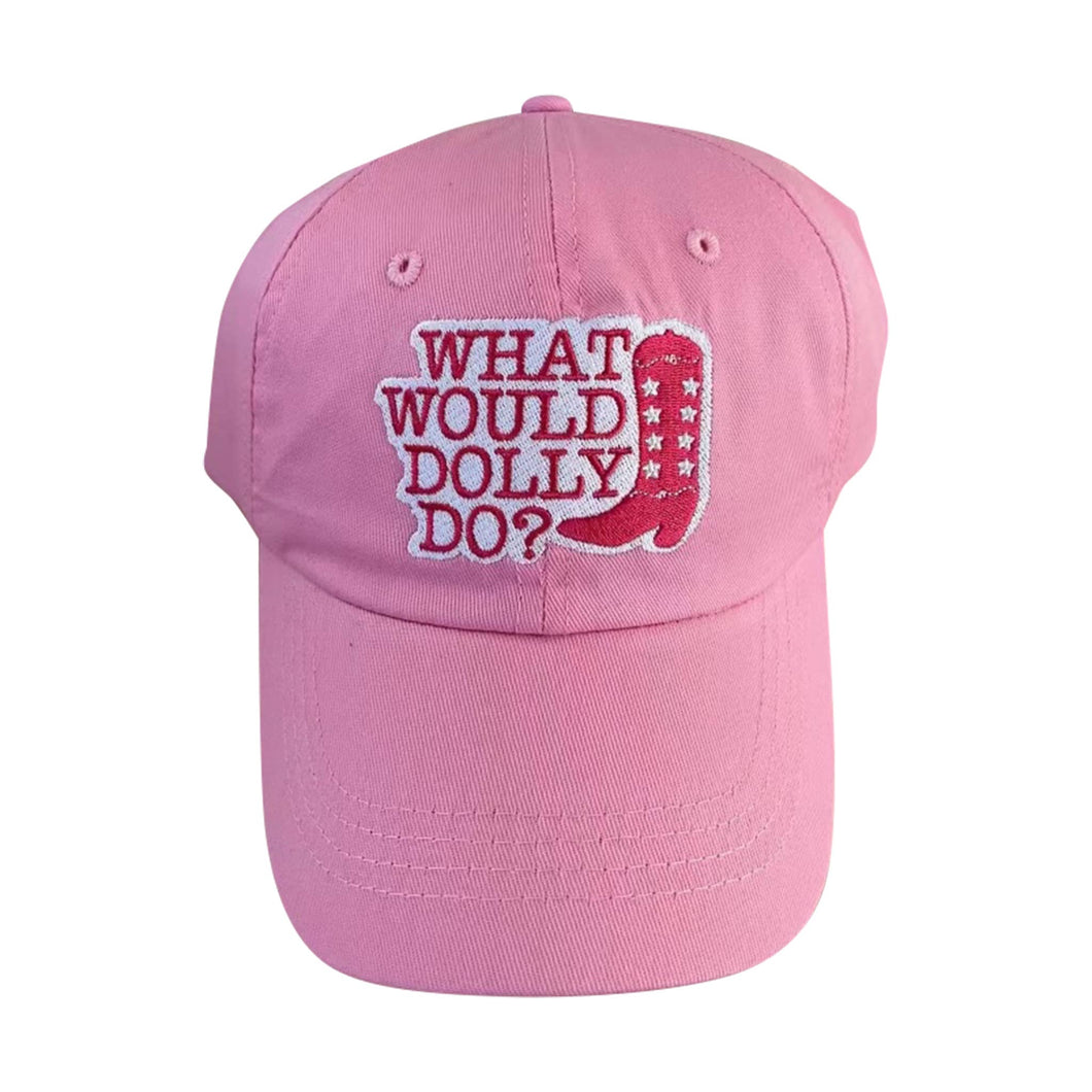 What Would Dolly Do Pink Hat