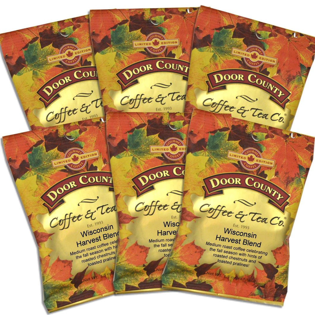 Wisconsin Harvest Blend FALL Flavored Coffee, 1.5oz Pot Full