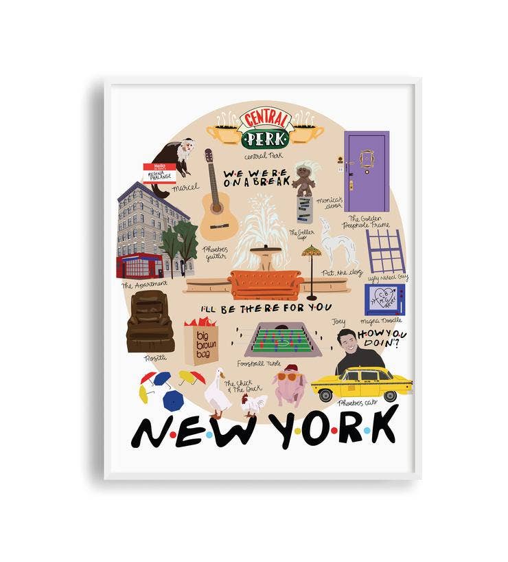New York Friends Print