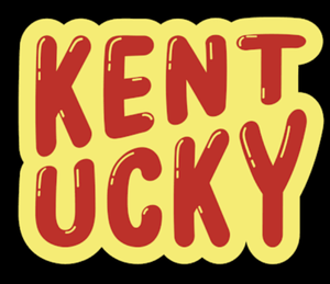 Kentucky Bubble Word Sticker