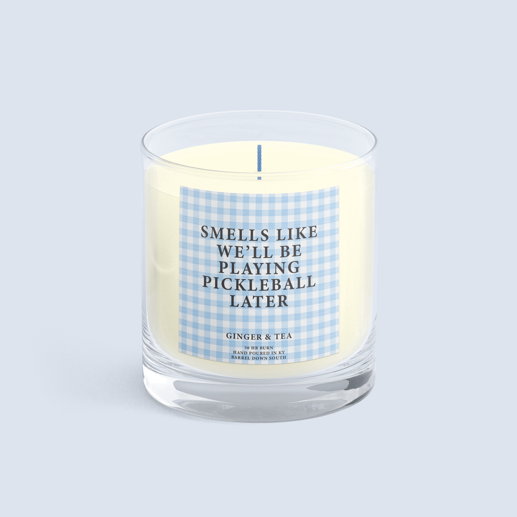 Smells Like We'll Be Playing Pickleball Themed Candle