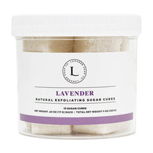 Load image into Gallery viewer, Lavender Natural Exfoliating Sugar Cubes
