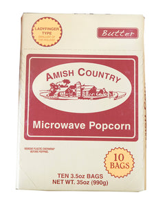 Amish Country Microwave Butter Popcorn Singles