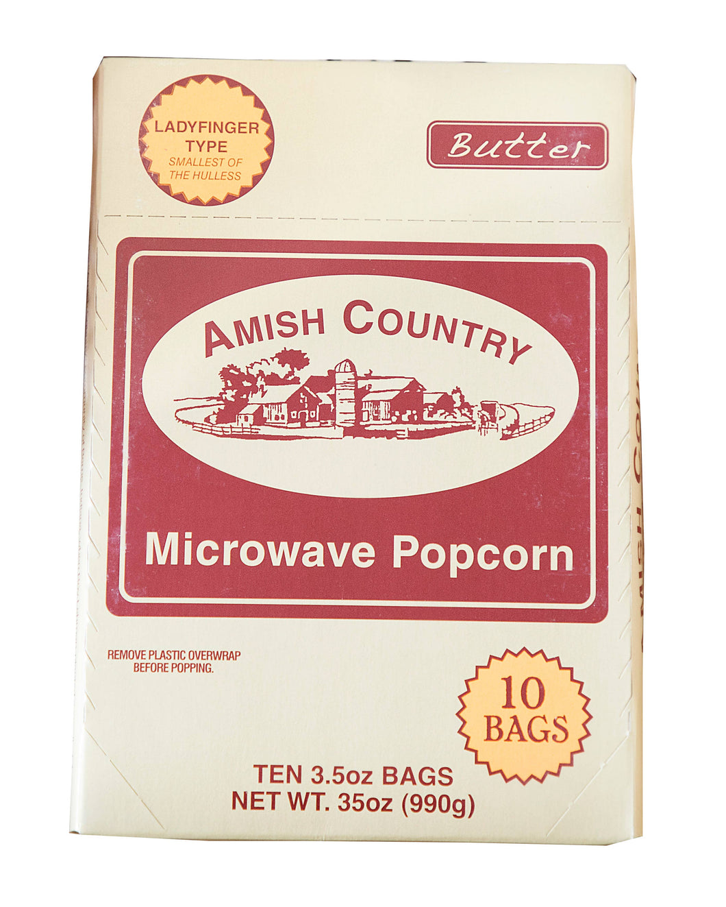 Amish Country Microwave Butter Popcorn Singles