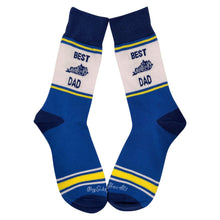 Load image into Gallery viewer, Best Kentucky Dad Blue &amp; White Socks - Men&#39;s
