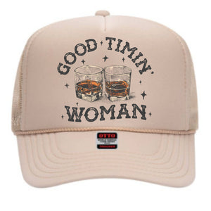 Good Timing Woman Trucker Hat