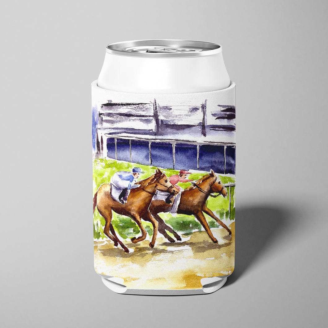 Finish Line Horse Racing Derby Can Cooler
