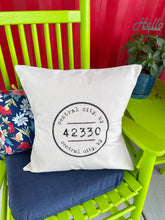 Load image into Gallery viewer, Postmark Stamp Central City, Ky 42330 - Square Canvas Pillow
