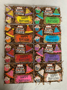 Birthday Box Dog Cookie Set