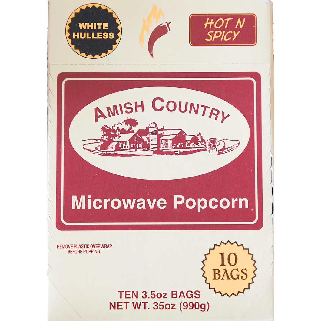 Amish Country Hot & Spicy Microwave Popcorn