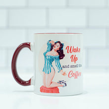 Load image into Gallery viewer, Pinup Girl Smell the Coffee Mug
