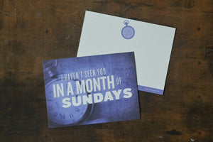 Month of Sundays Card