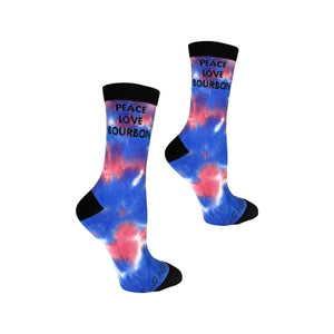 Peace Love Bourbon Socks - Women's