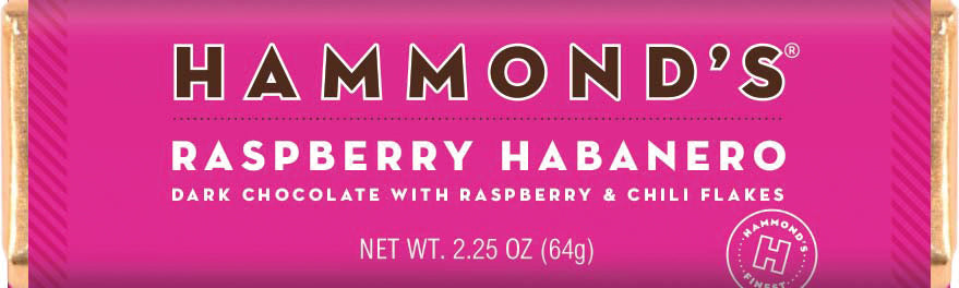 Raspberry Habanero Dark Chocolate Candy Bar 2.25oz